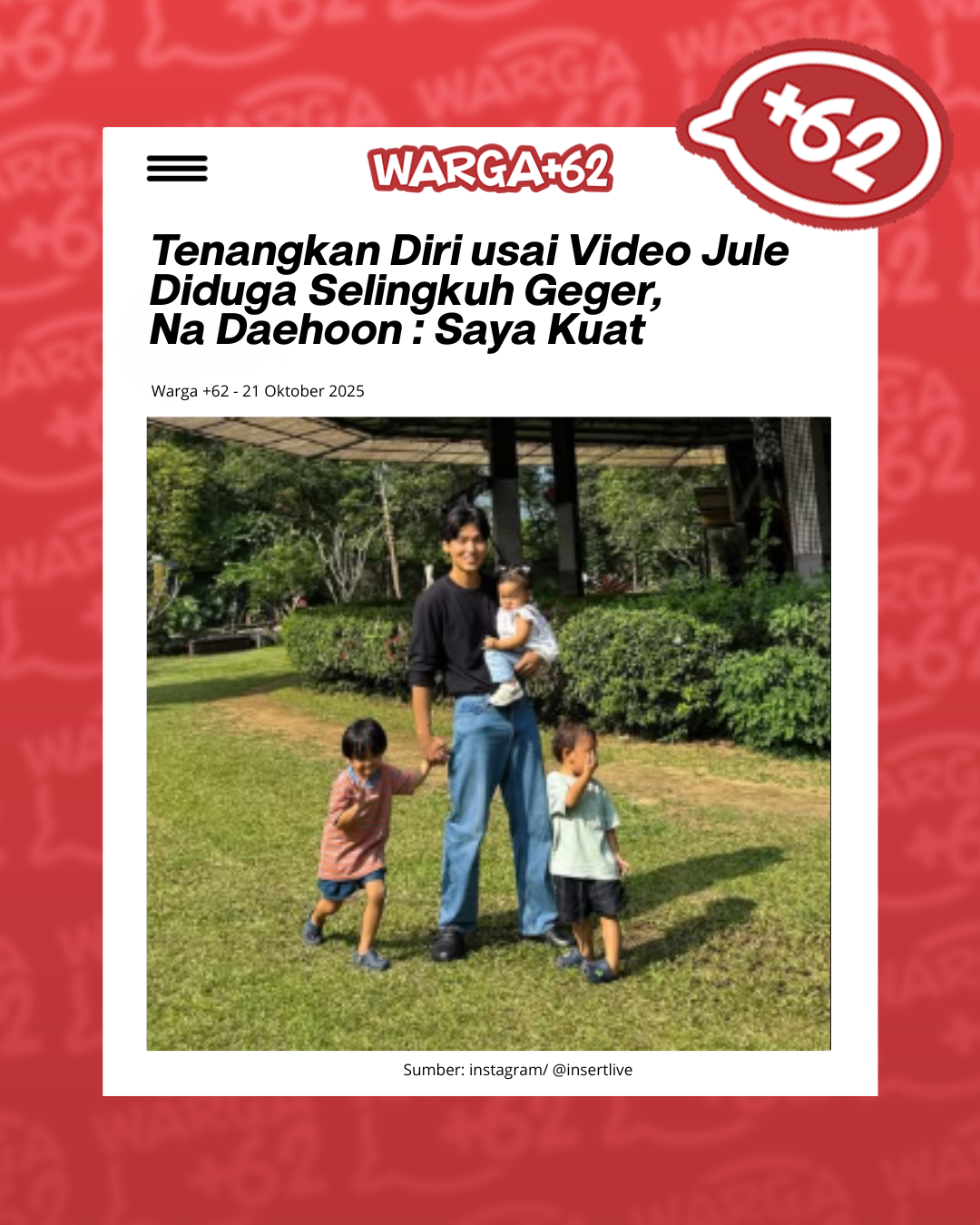 Na Daehoon Angkat Bicara Terkait Rumor Jule Selingkuh dengan Pria Lain